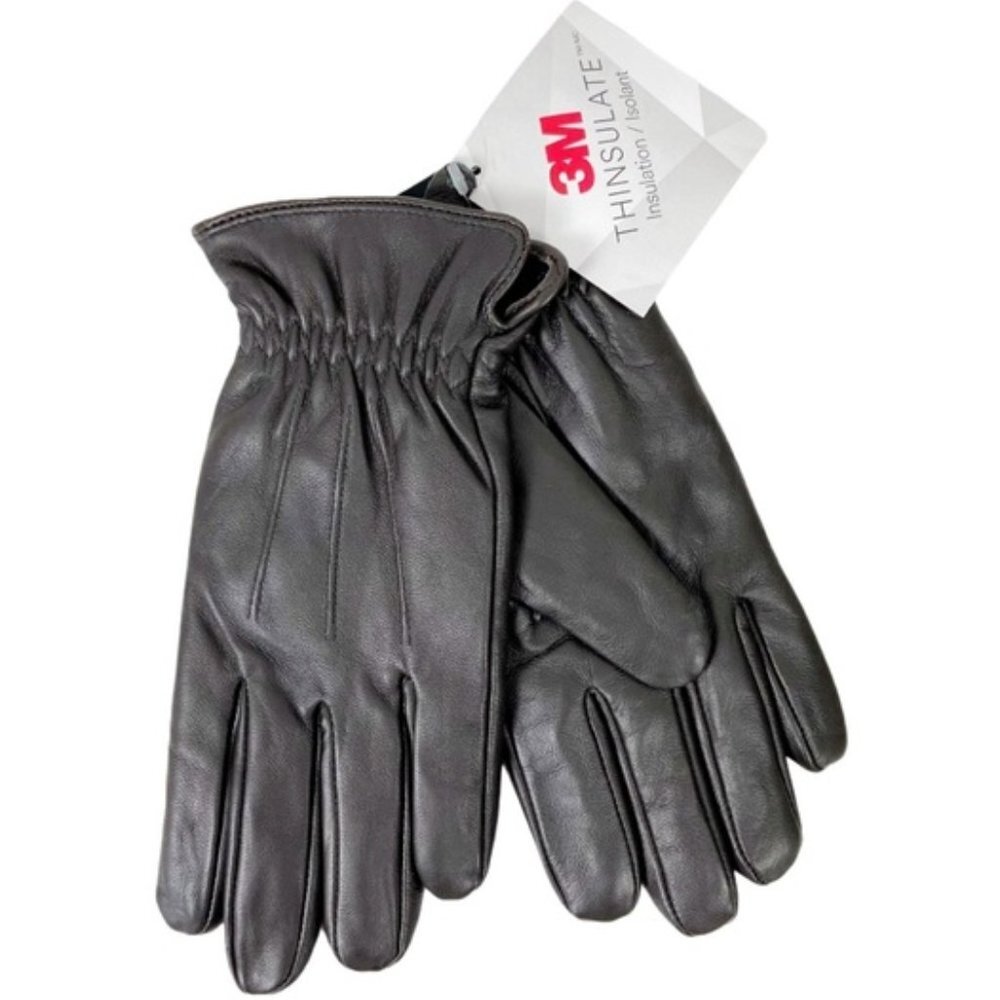 3M Thinsulate Men’s Dark Brown Leather Gloves